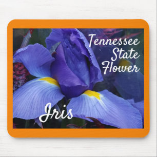 Tapis De Souris Fleur d'État du Tennessee Iris Nature Mousepad