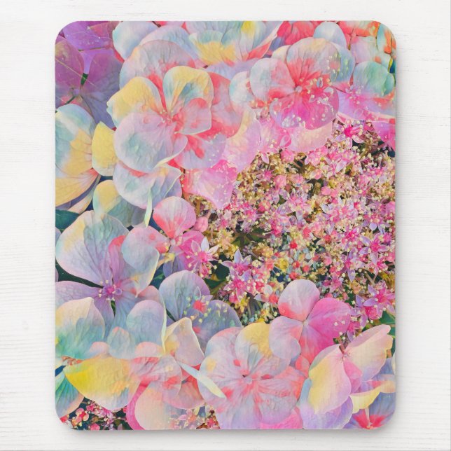 Tapis De Souris Fleur d'été Hydrangea en fleurs (Devant)