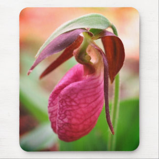 Tapis De Souris Fleur d'orchidée rose vive
