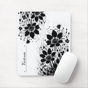 Tapis De Souris Fleur éclatée d'encre