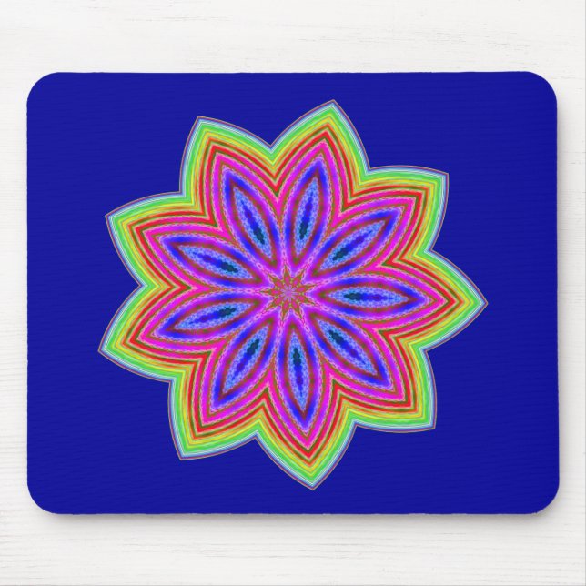 Tapis De Souris Fleur étoile funky (Devant)