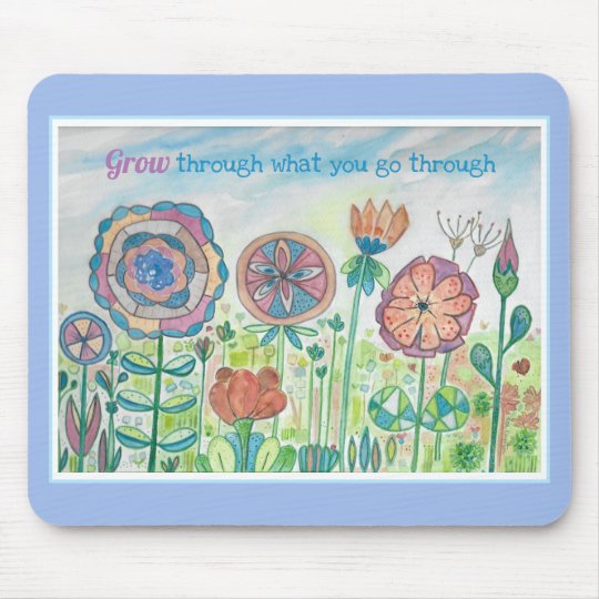 Tapis De Souris Fleur Fantaisie De Citation D Inspiration Zazzle Fr