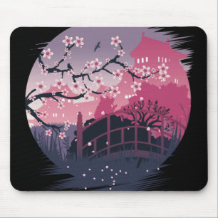 Tapis De Souris Fleur foncée