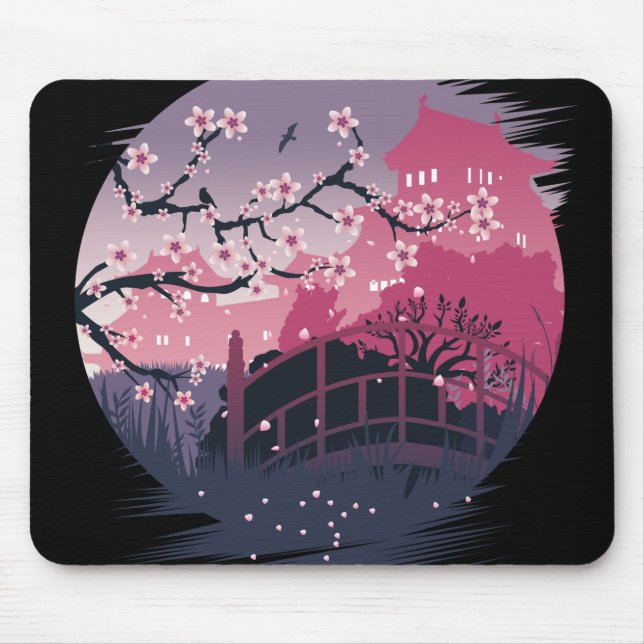 Tapis De Souris Fleur foncée (Devant)