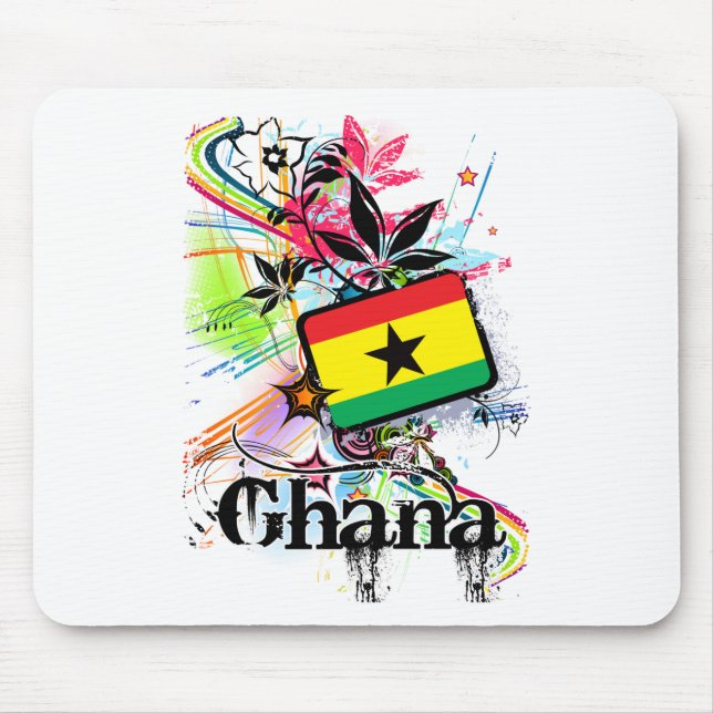 Tapis De Souris Fleur Ghana (Devant)