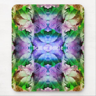 Tapis De Souris Fleur Hibiscus Multiplié Abstrait Personnalisé