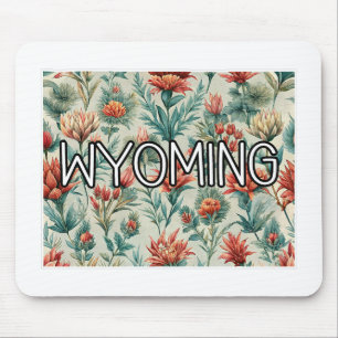 Tapis De Souris Fleur indienne de Peinture du Wyoming