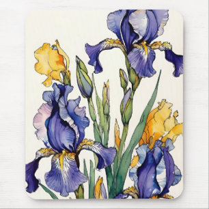 Tapis De Souris Fleur Iris Violet