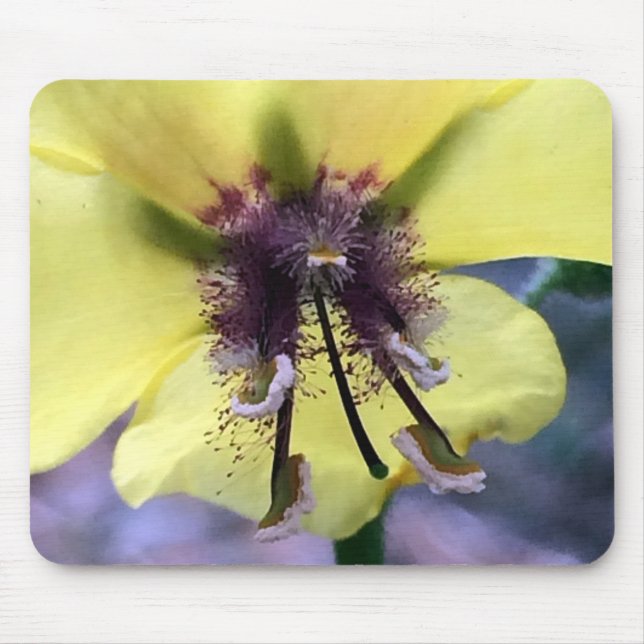 Tapis De Souris Fleur jaune 3 (Devant)