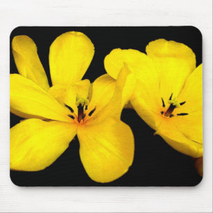 Tapis De Souris Fleur jaune Mousepad