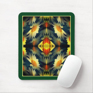 Tapis De Souris Fleur marguerite jaune Abstrait