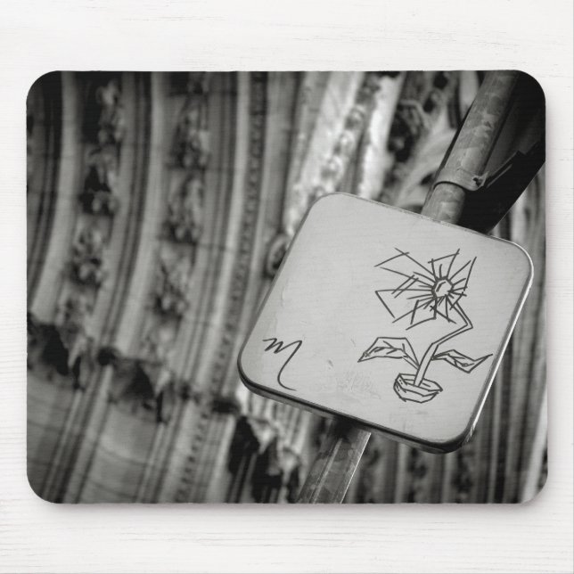 Tapis De Souris Fleur moderne Mousepad (Devant)