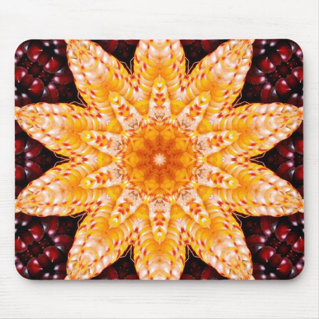 Tapis De Souris Fleur Mousepad de maïs d'automne (Devant)
