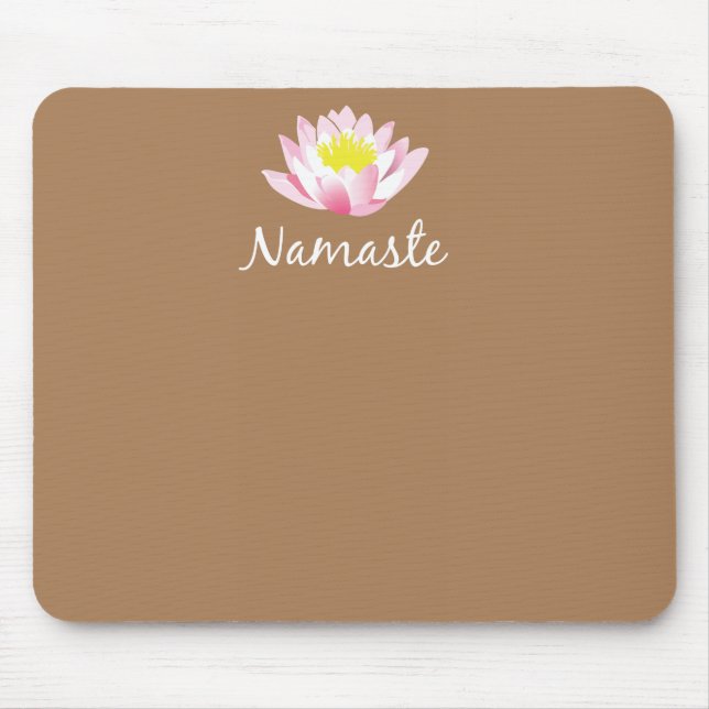 Tapis De Souris Fleur Mousepad de Namaste Lotus (Devant)