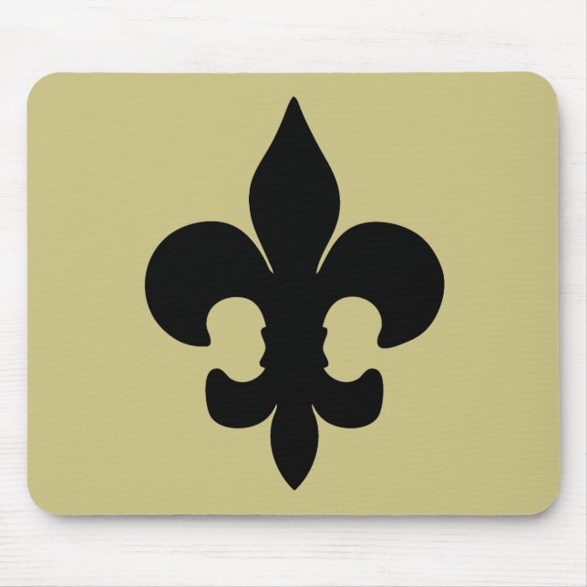 Tapis De Souris Fleur noir superbe de lis (Devant)