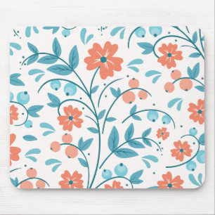 Tapis De Souris Fleur orange minimaliste