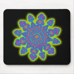 Tapis De Souris Fleur Orientale Fleur de Feu de Neige I + votre do