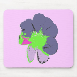 Tapis De Souris Fleur PopArt/Splash couleur