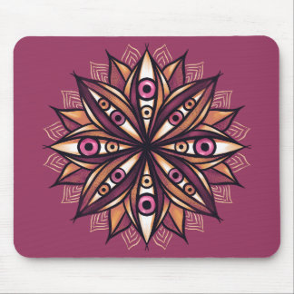 Tapis De Souris Fleur psychédélique aux yeux Déplaisants trippants