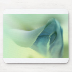Tapis De Souris Fleur romantique dans les tons bleus