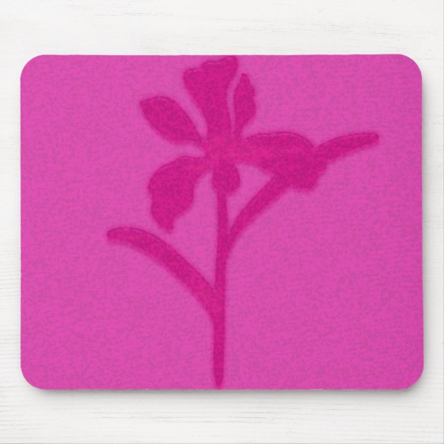 Tapis De Souris fleur rose (Devant)