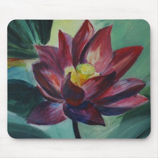 Tapis De Souris Fleur rose de lotus mousepad (Devant)