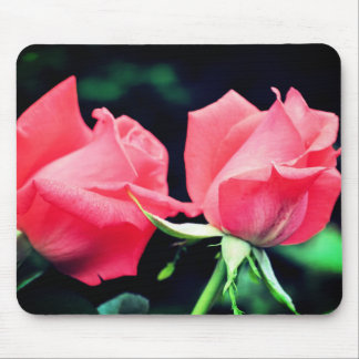 Tapis De Souris Fleur Rose Duo Peach