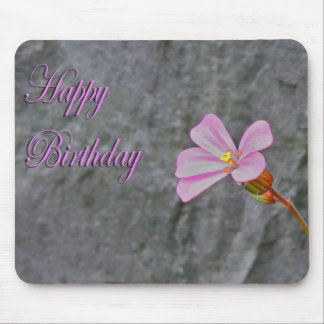 Tapis De Souris Fleur rose et blanche Anniversaire