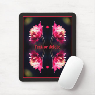 Tapis De Souris Fleur Rouge Dans Sunlight Abstrait Personnalisé