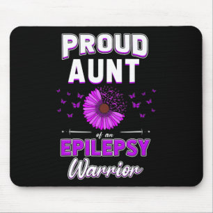 Tapis De Souris Fleur ruban violet Tante fière Epile Nev Neu Epile