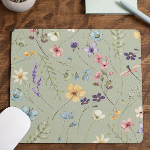 Tapis De Souris Fleur Sauvage Élégante Fleur Fleurale Sauvage