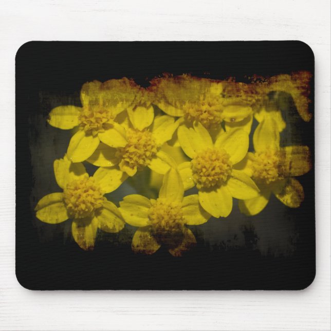 Tapis De Souris Fleur sauvage jaune (Devant)