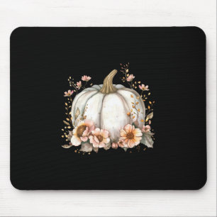 Tapis De Souris Fleur Sauvage Saison Citrouille Automne Feuilles d