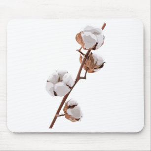 Tapis De Souris Fleur scandinave de coton