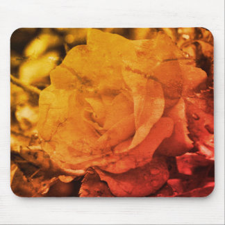 Tapis De Souris Fleur vintage de Rose Sepia