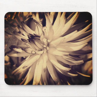 Tapis De Souris Fleur vintage Sepia Dahlia