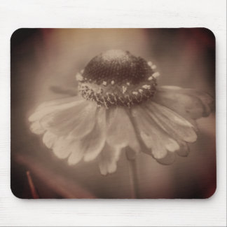 Tapis De Souris Fleur vintage Sepia Zinnia