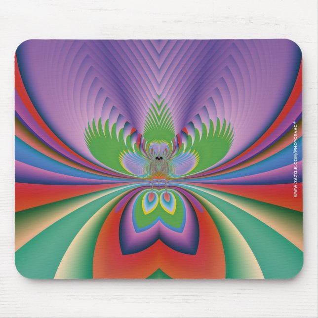 Tapis De Souris Fleur Violette (Devant)