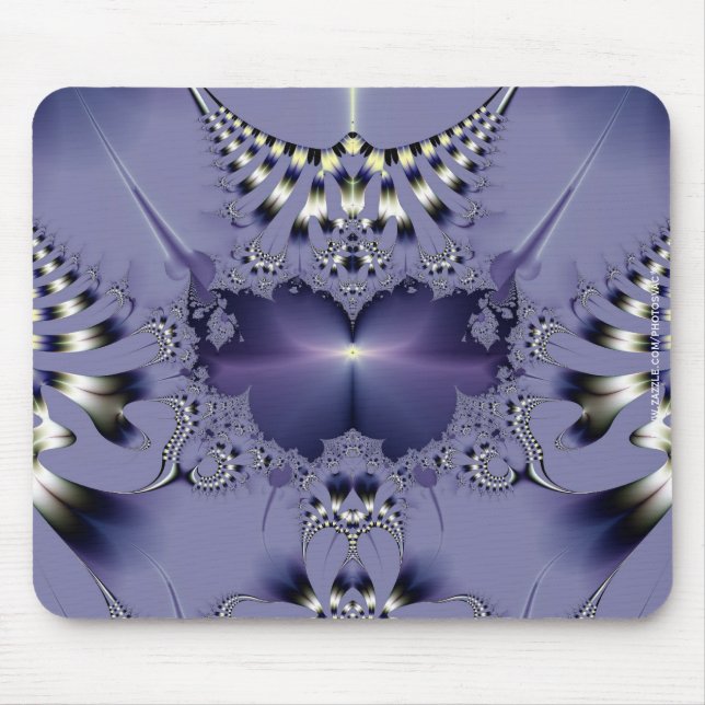 Tapis De Souris Fleur Violette (Devant)