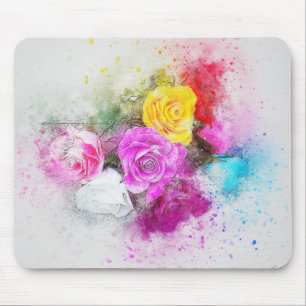 Tapis De Souris Fleurs
