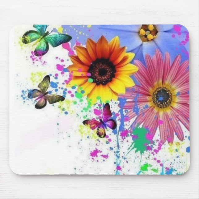 Tapis De Souris fleurs (Devant)
