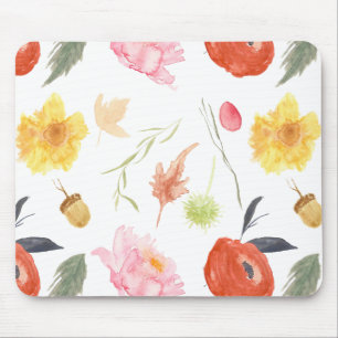 Tapis De Souris Fleurs à l'aquarelle