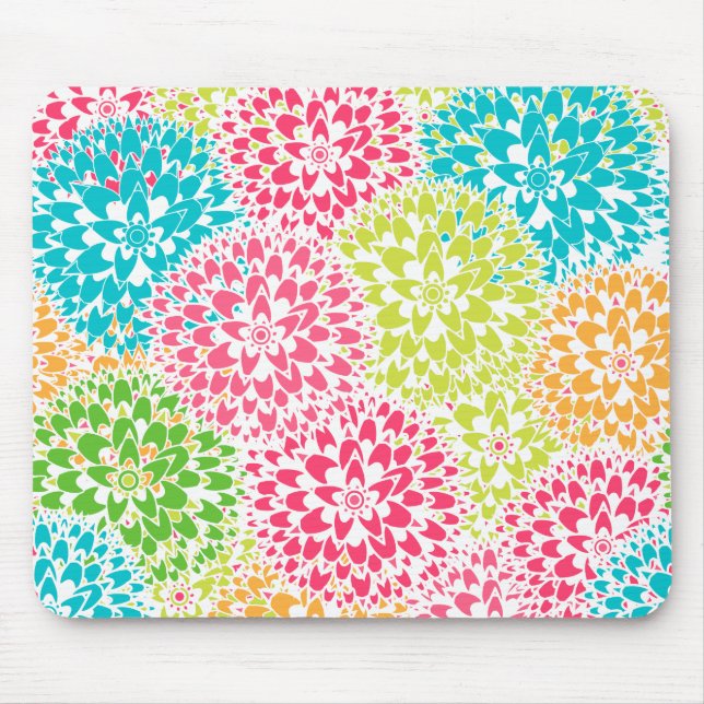 Tapis De Souris Fleurs abstraites de ressort (Devant)