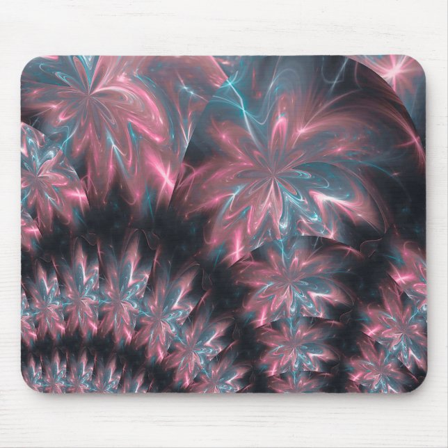 Tapis De Souris Fleurs Abstraites Mousepad Arrangement symétrique (Devant)