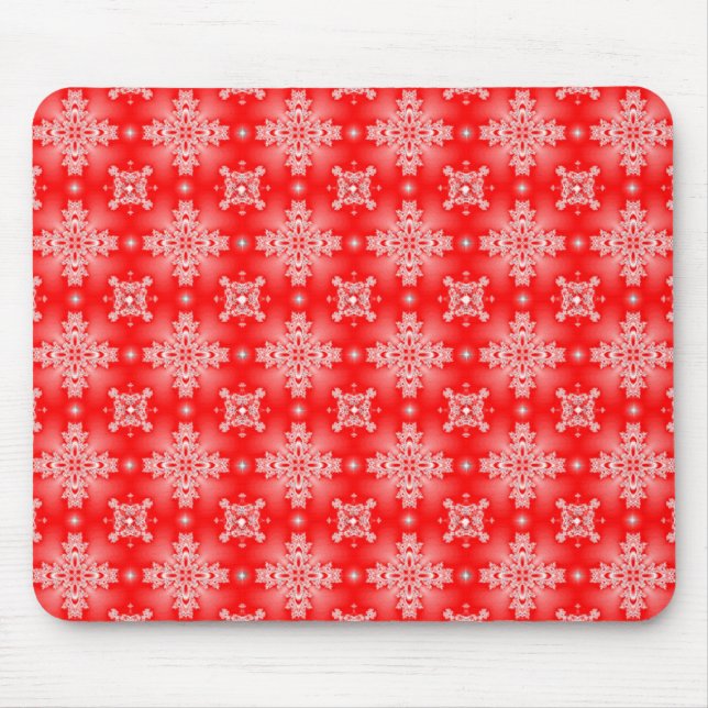 Tapis De Souris Fleurs Artdeco dans le style rétro (Devant)