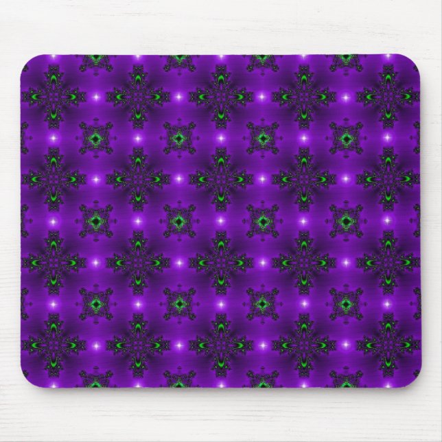 Tapis De Souris Fleurs Artdeco dans le style rétro (Devant)