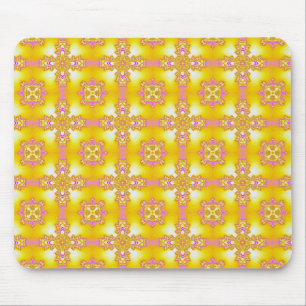Tapis De Souris Fleurs Artdeco dans le style rétro