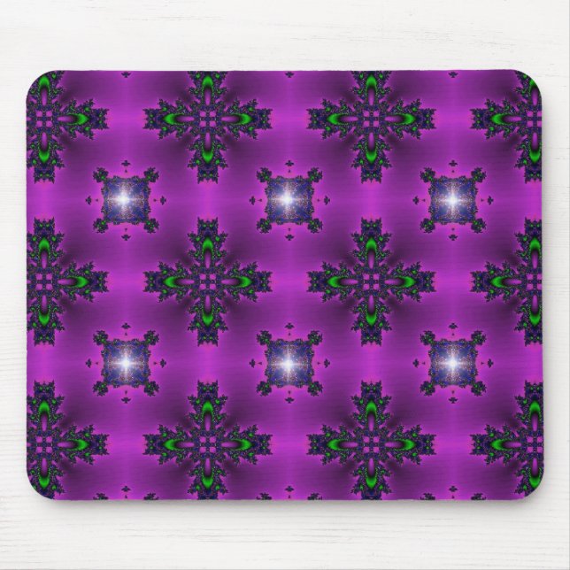Tapis De Souris Fleurs Artdeco dans le style rétro (Devant)