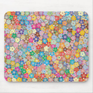 Tapis De Souris fleurs aux couleurs vives