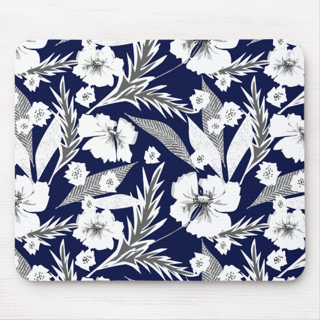 Tapis De Souris Fleurs blanches (Devant)